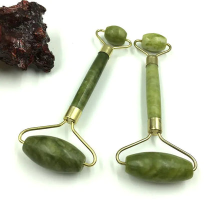 Double Head Jade Facial Massage Roller for glowing skin and a relaxing skin care routine.