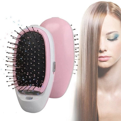 Ionic anti frizz hair brush with scalp massage