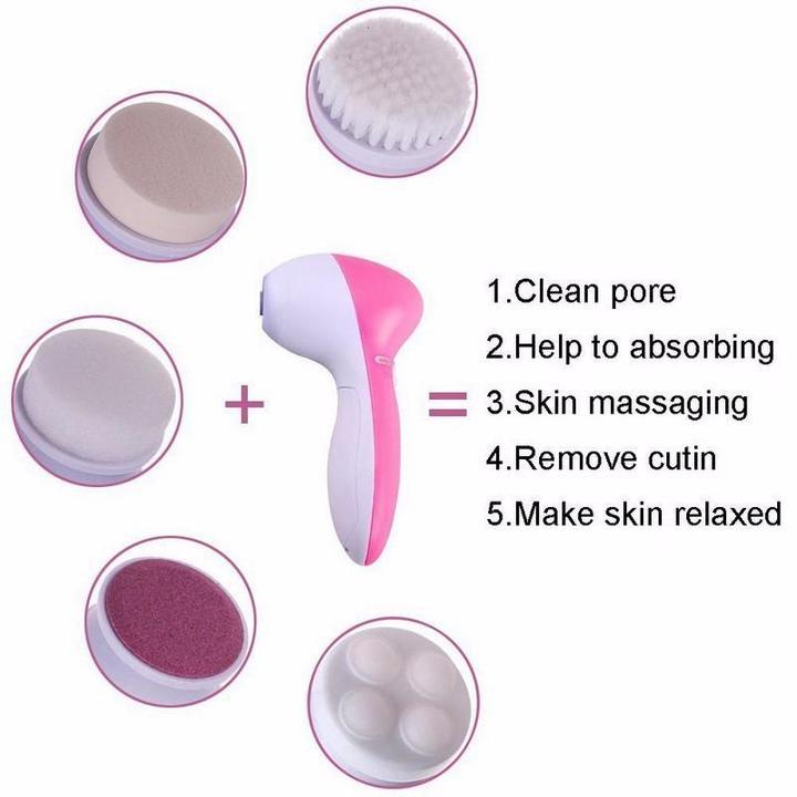 Compact Electric Facial Cleansing brush for spa-like skincare